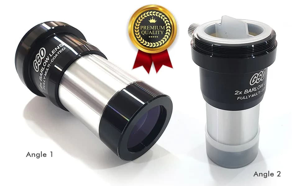 Super ACHROMATIC 2x BARLOW 1.25" OD, 2 ELEMENT LENS with T-thread