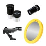 BRESSER Polaris-II 102/600 EQ3 Refractor Telescope with Smartphone Adapter & Solar Filter 10